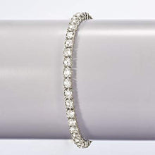 Load image into Gallery viewer, 15.00-17.00 ct. t.w. CZ Tennis Bracelet in Sterling Silver